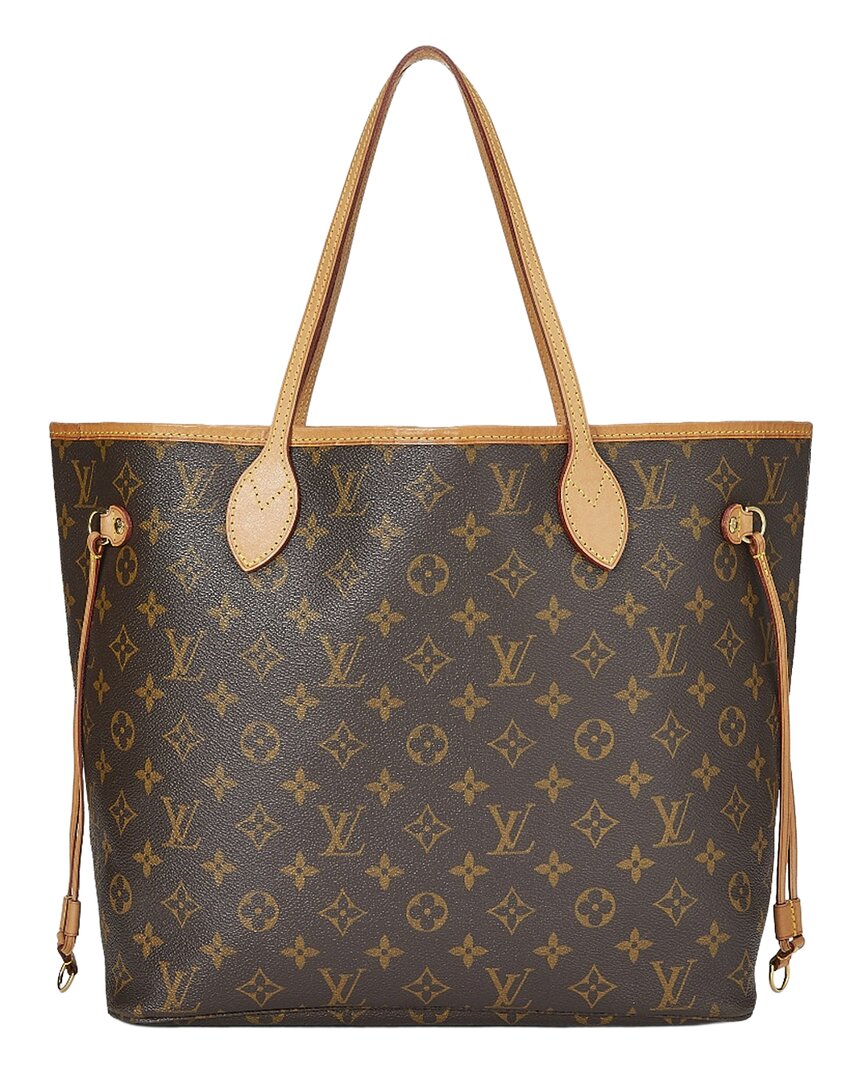 Louis Vuitton Louis Vuitton Brown Monogram Canvas Neverfull Mm (Authentic Pre-Loved)