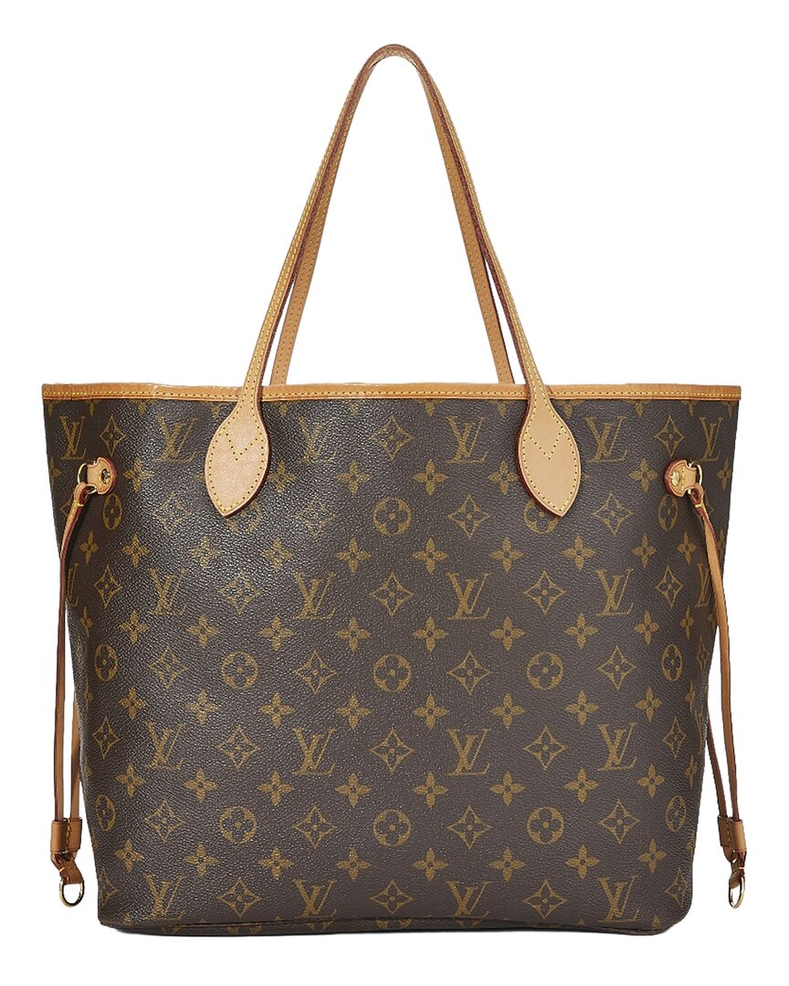 Louis Vuitton Louis Vuitton Brown Monogram Canvas Neverfull Mm (Authentic Pre-Loved)