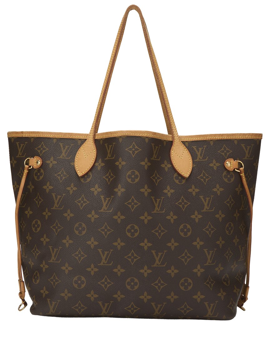 Louis Vuitton Louis Vuitton Brown Monogram Canvas Neverfull Mm (Authentic Pre-Loved)