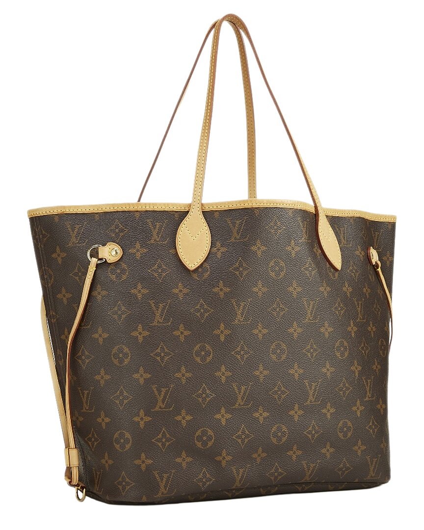 Louis Vuitton Louis Vuitton Brown Monogram Canvas Neverfull Mm (Authentic Pre-Loved)