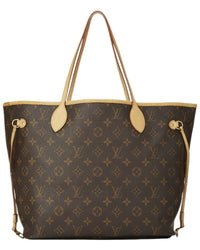 Louis Vuitton Louis Vuitton Brown Monogram Canvas Neverfull Mm (Authentic Pre-Loved)