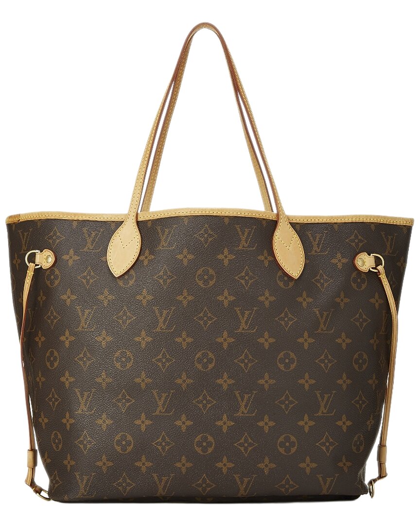 Louis Vuitton Louis Vuitton Brown Monogram Canvas Neverfull Mm (Authentic Pre-Loved)