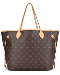 Louis Vuitton Louis Vuitton Brown Monogram Canvas Neverfull Mm (Authentic Pre-Loved)