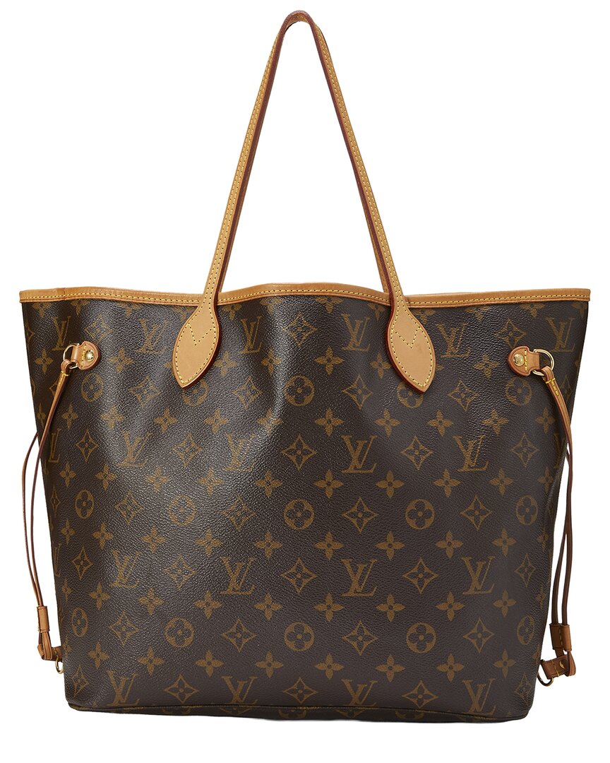 Louis Vuitton Louis Vuitton Brown Monogram Canvas Neverfull Mm (Authentic Pre-Loved)