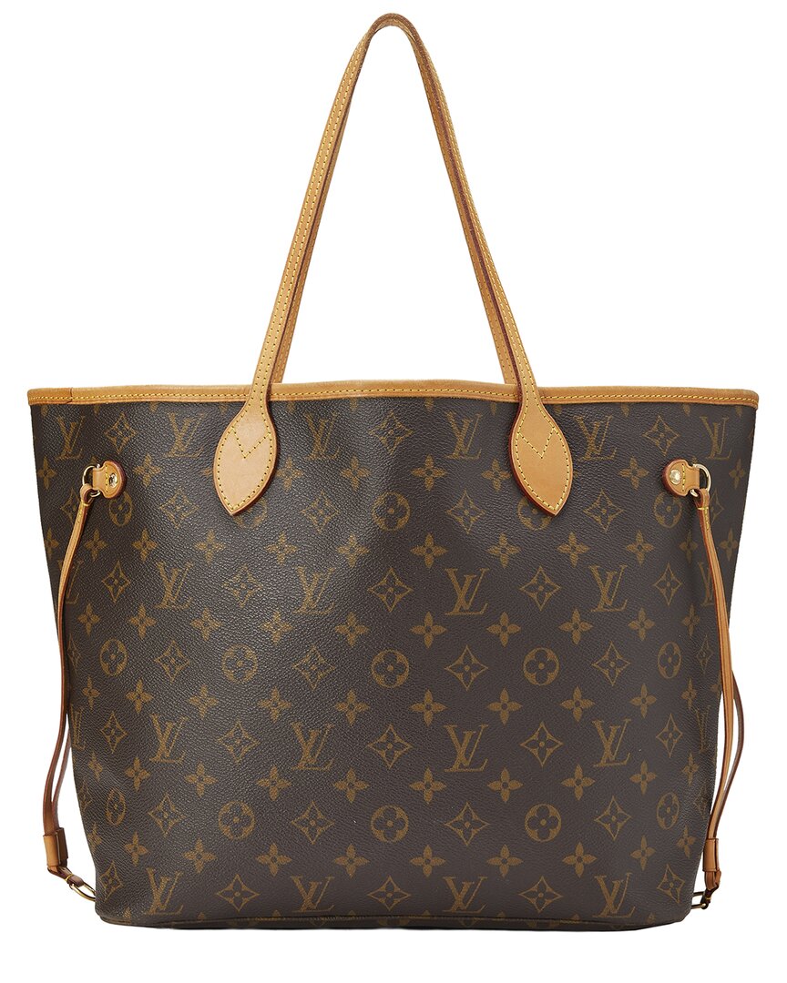 Louis Vuitton Louis Vuitton Brown Monogram Canvas Neverfull Mm (Authentic Pre-Loved)