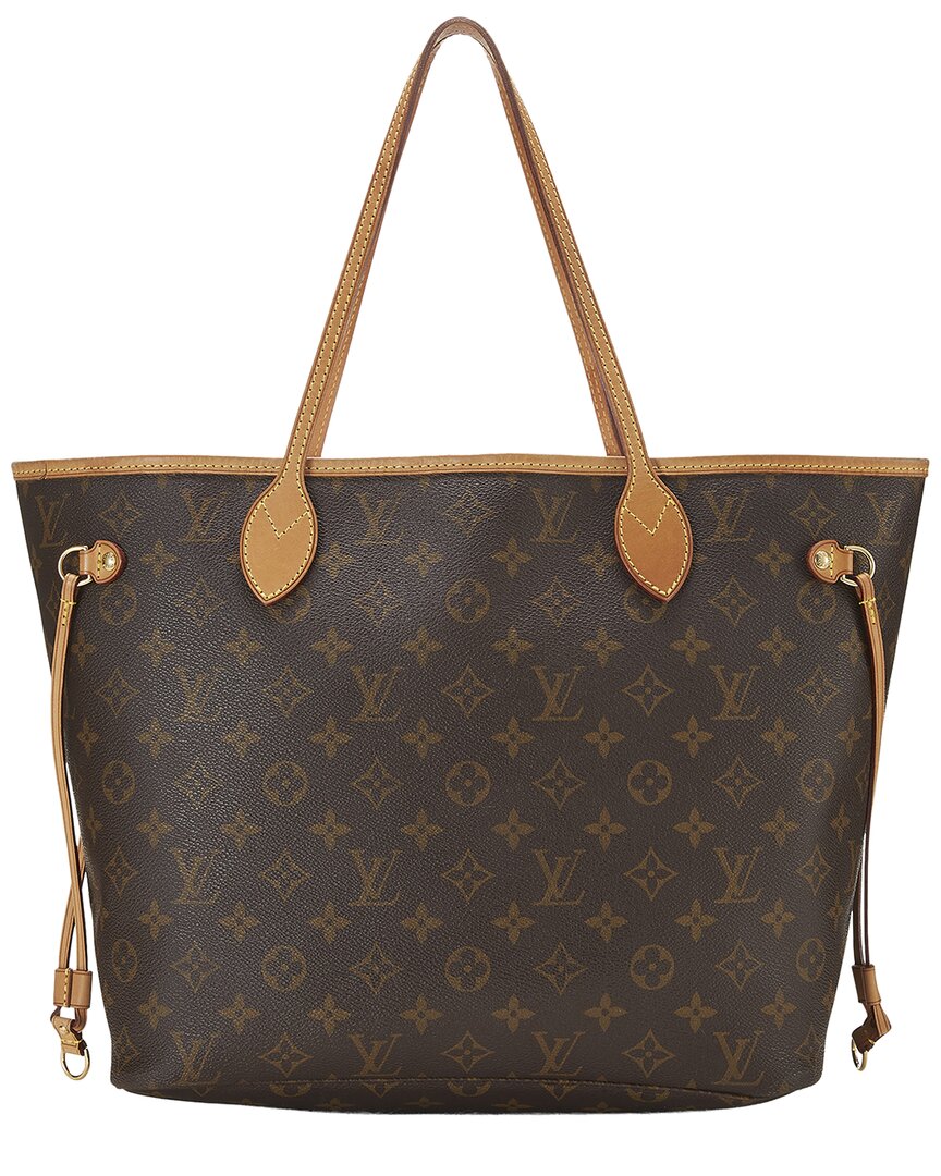 Louis Vuitton Louis Vuitton Brown Monogram Canvas Neverfull Mm (Authentic Pre-Loved)