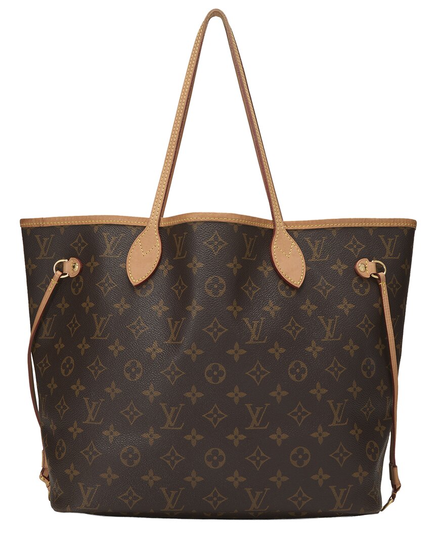 Louis Vuitton Louis Vuitton Brown Monogram Canvas Neverfull Mm (Authentic Pre-Loved)