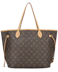 Louis Vuitton Louis Vuitton Brown Monogram Canvas Neverfull Mm (Authentic Pre-Loved)