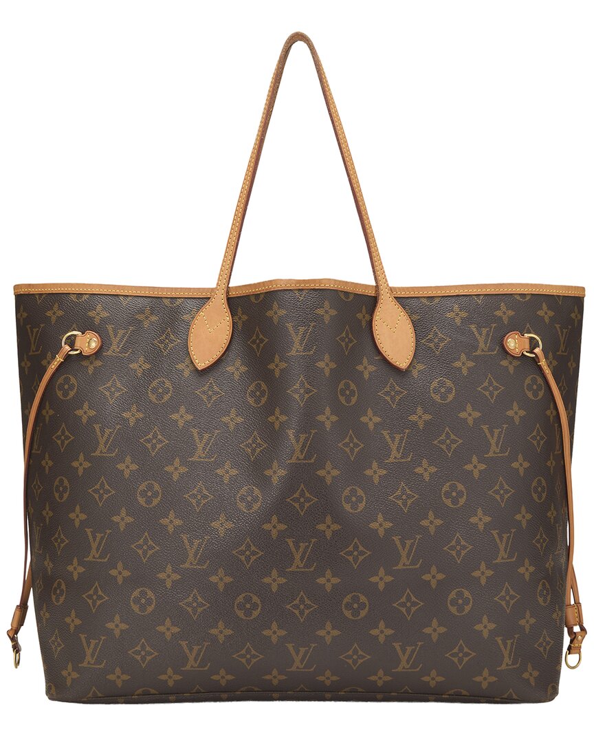 Louis Vuitton Louis Vuitton Brown Monogram Canvas Neverfull Mm (Authentic Pre-Loved)