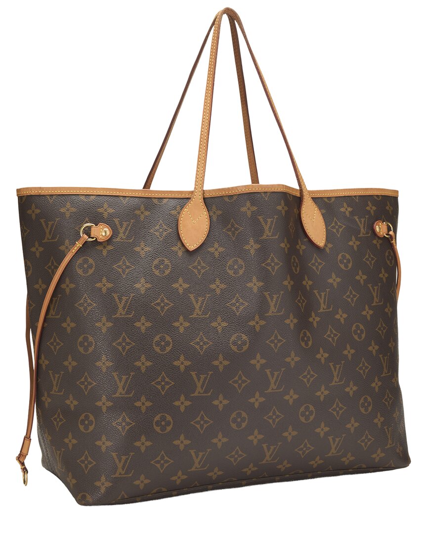 Louis Vuitton Louis Vuitton Brown Monogram Canvas Neverfull Mm (Authentic Pre-Loved)