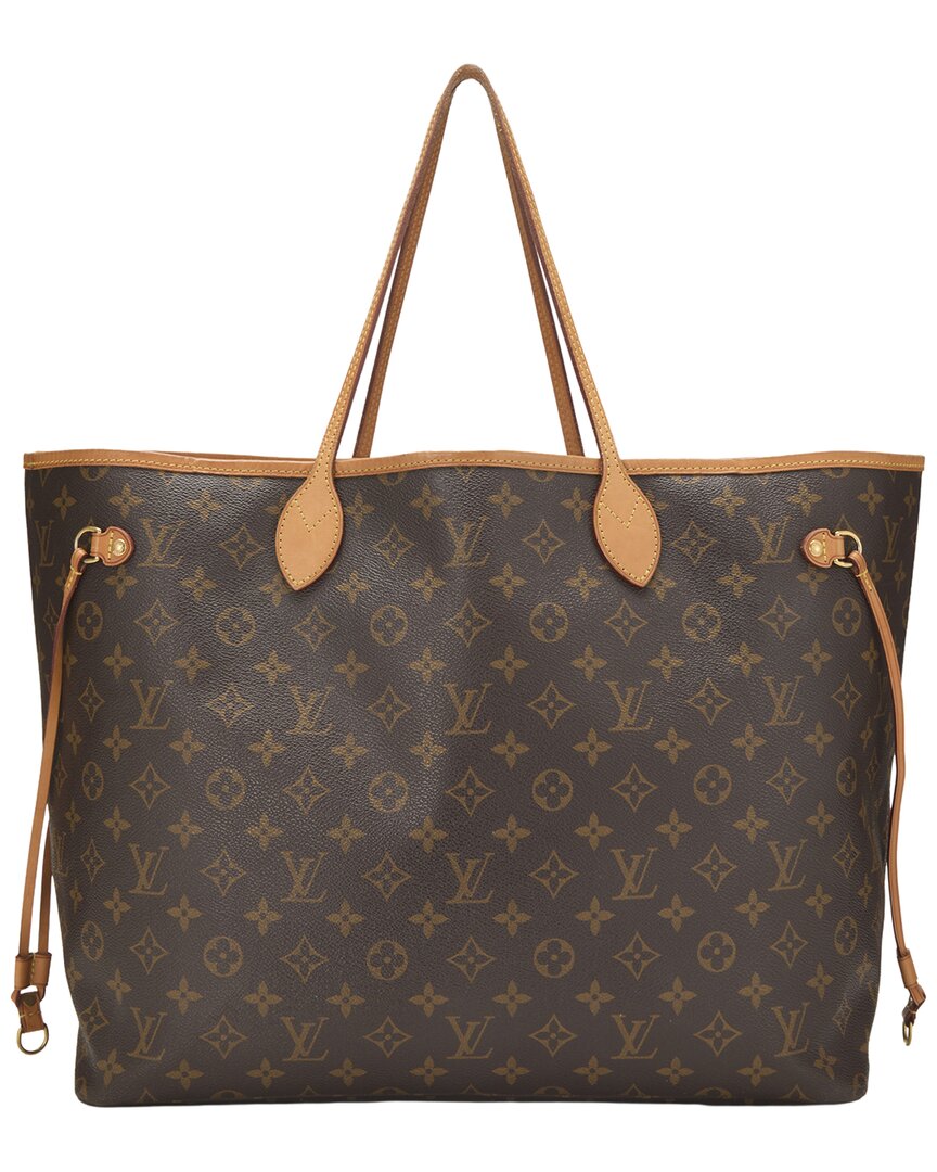 Louis Vuitton Louis Vuitton Brown Monogram Canvas Neverfull Mm (Authentic Pre-Loved)