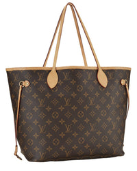 Louis Vuitton Louis Vuitton Brown Monogram Canvas Neverfull Mm (Authentic Pre-Loved)