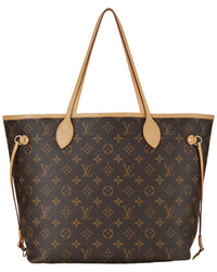 Louis Vuitton Louis Vuitton Brown Monogram Canvas Neverfull Mm (Authentic Pre-Loved)