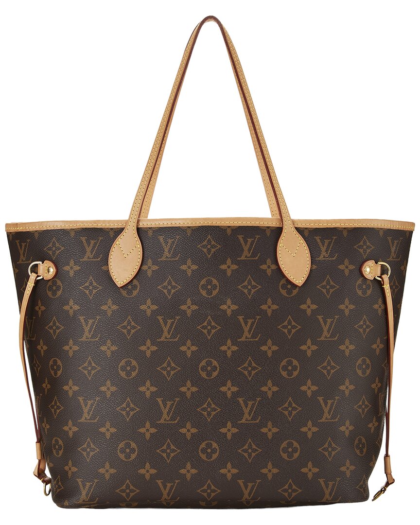 Louis Vuitton Louis Vuitton Brown Monogram Canvas Neverfull Mm (Authentic Pre-Loved)