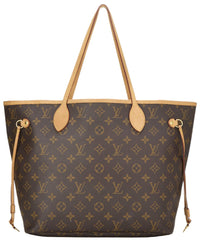 Louis Vuitton Louis Vuitton Brown Monogram Canvas Neverfull Mm (Authentic Pre-Loved)