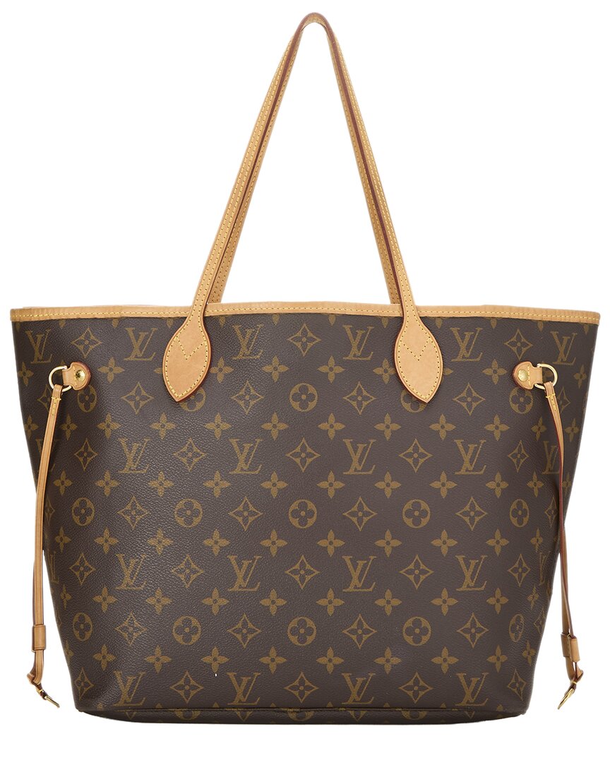 Louis Vuitton Louis Vuitton Brown Monogram Canvas Neverfull Mm (Authentic Pre-Loved)