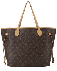 Louis Vuitton Louis Vuitton Brown Monogram Canvas Neverfull Mm (Authentic Pre-Loved)