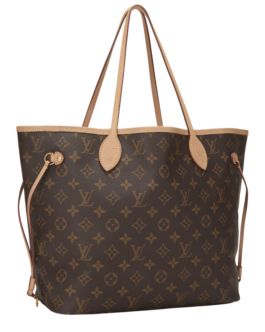 Louis Vuitton Louis Vuitton Brown Monogram Canvas Neverfull Mm (Authentic Pre-Loved)