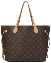 Louis Vuitton Louis Vuitton Brown Monogram Canvas Neverfull Mm (Authentic Pre-Loved)