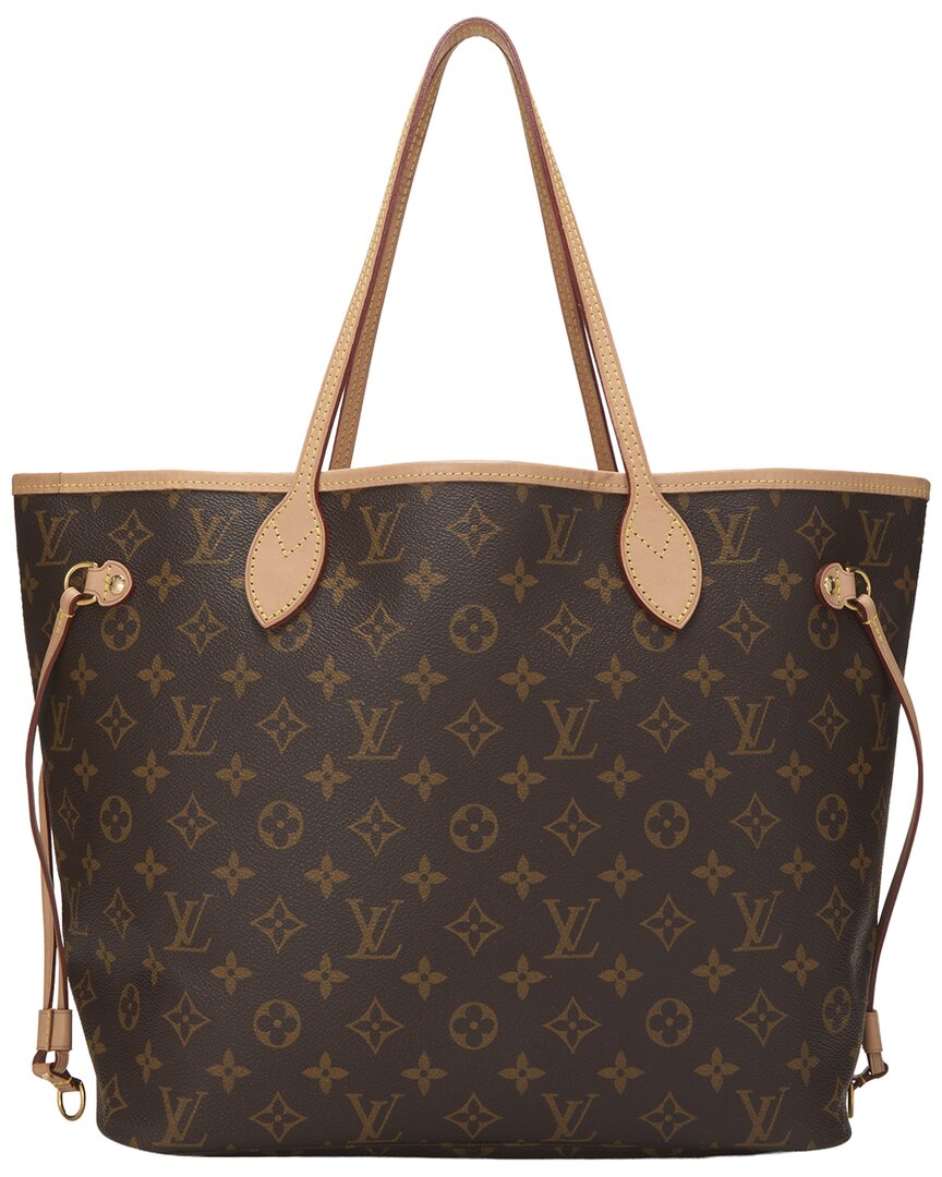 Louis Vuitton Louis Vuitton Brown Monogram Canvas Neverfull Mm (Authentic Pre-Loved)