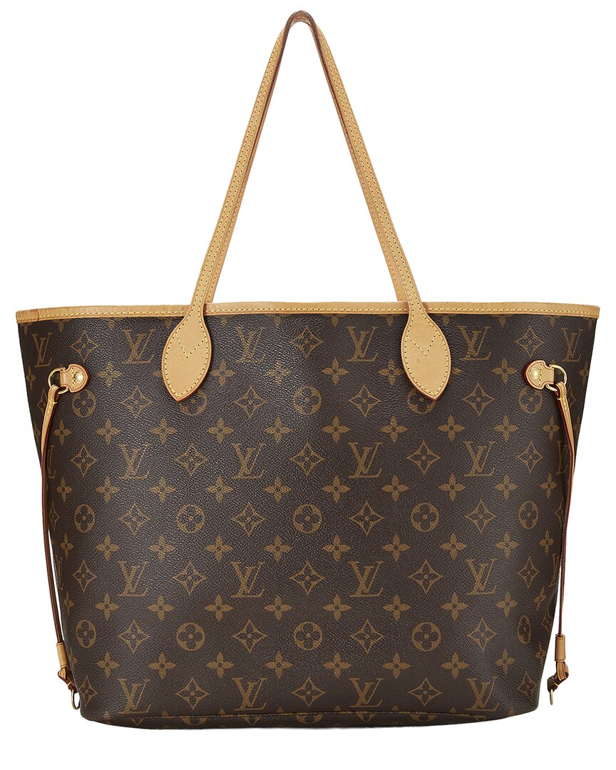 Louis Vuitton Louis Vuitton Brown Monogram Canvas Neverfull Mm (Authentic Pre-Loved)