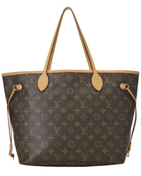 Louis Vuitton Louis Vuitton Brown Monogram Canvas Neverfull Mm (Authentic Pre-Loved)