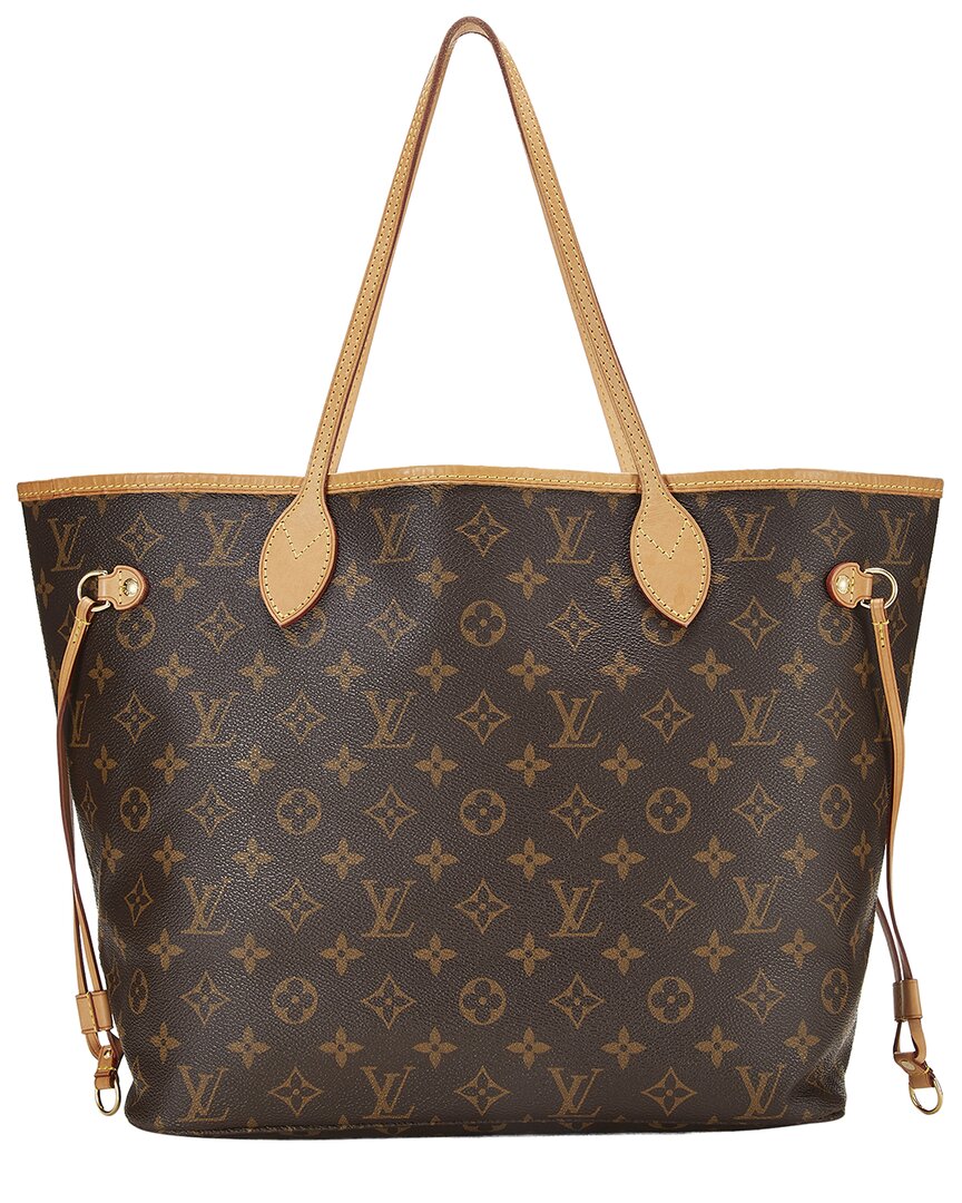 Louis Vuitton Louis Vuitton Brown Monogram Canvas Neverfull Mm (Authentic Pre-Loved)