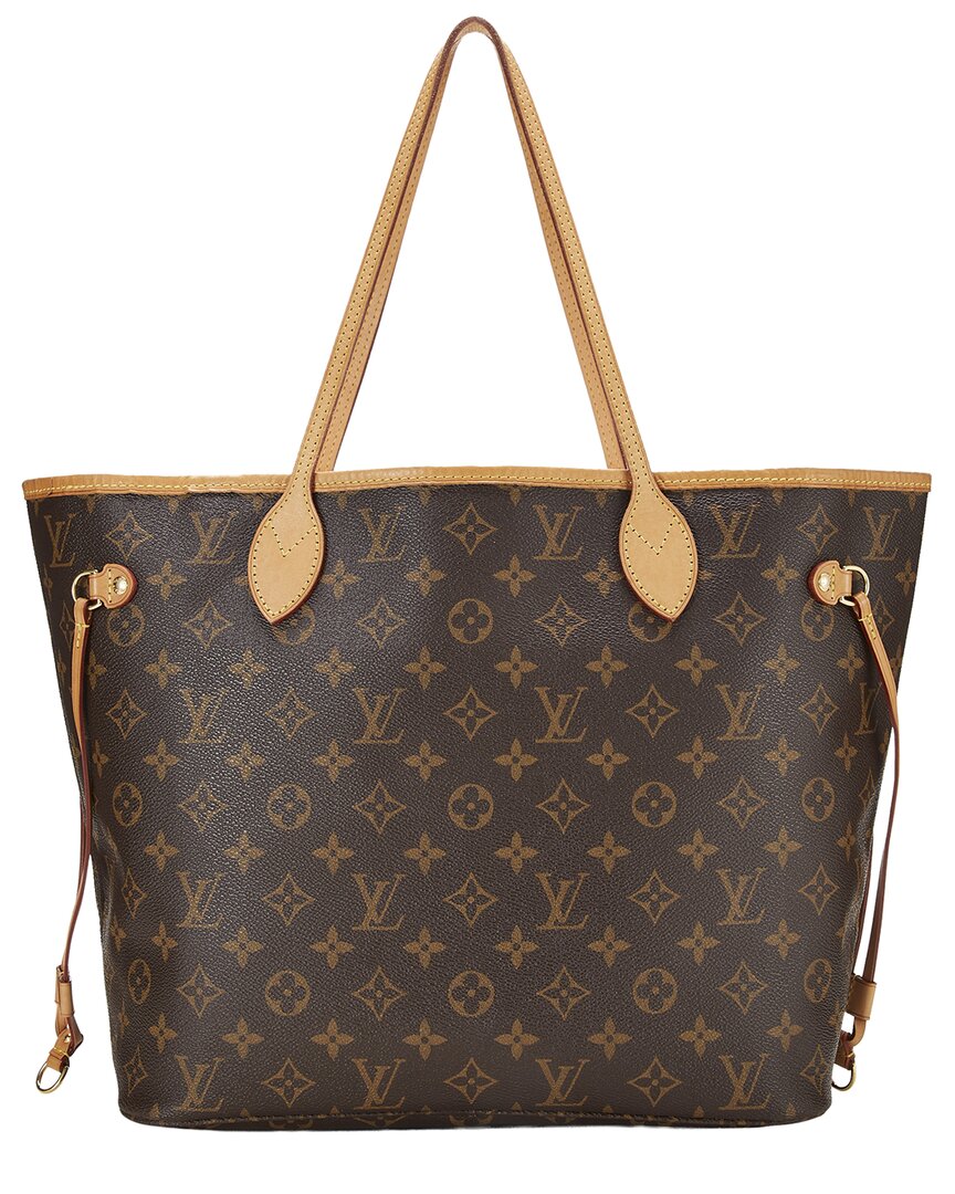 Louis Vuitton Louis Vuitton Brown Monogram Canvas Neverfull Mm (Authentic Pre-Loved)