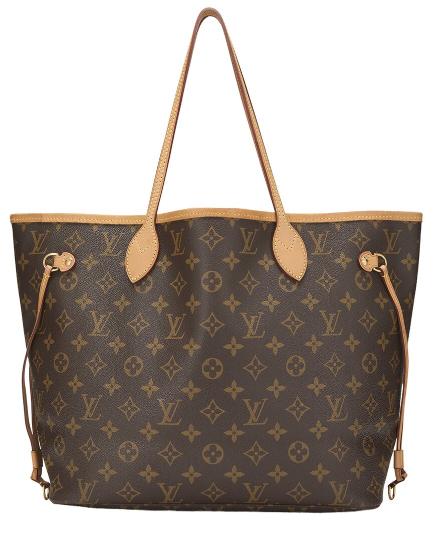 Louis Vuitton Louis Vuitton Brown Monogram Canvas Neverfull Mm (Authentic Pre-Loved)