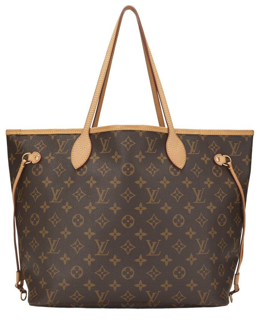 Louis Vuitton Louis Vuitton Brown Monogram Canvas Neverfull Mm (Authentic Pre-Loved)