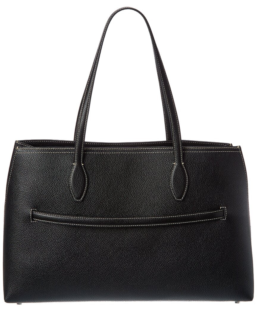 TOTEME Toteme Logo Leather Tote