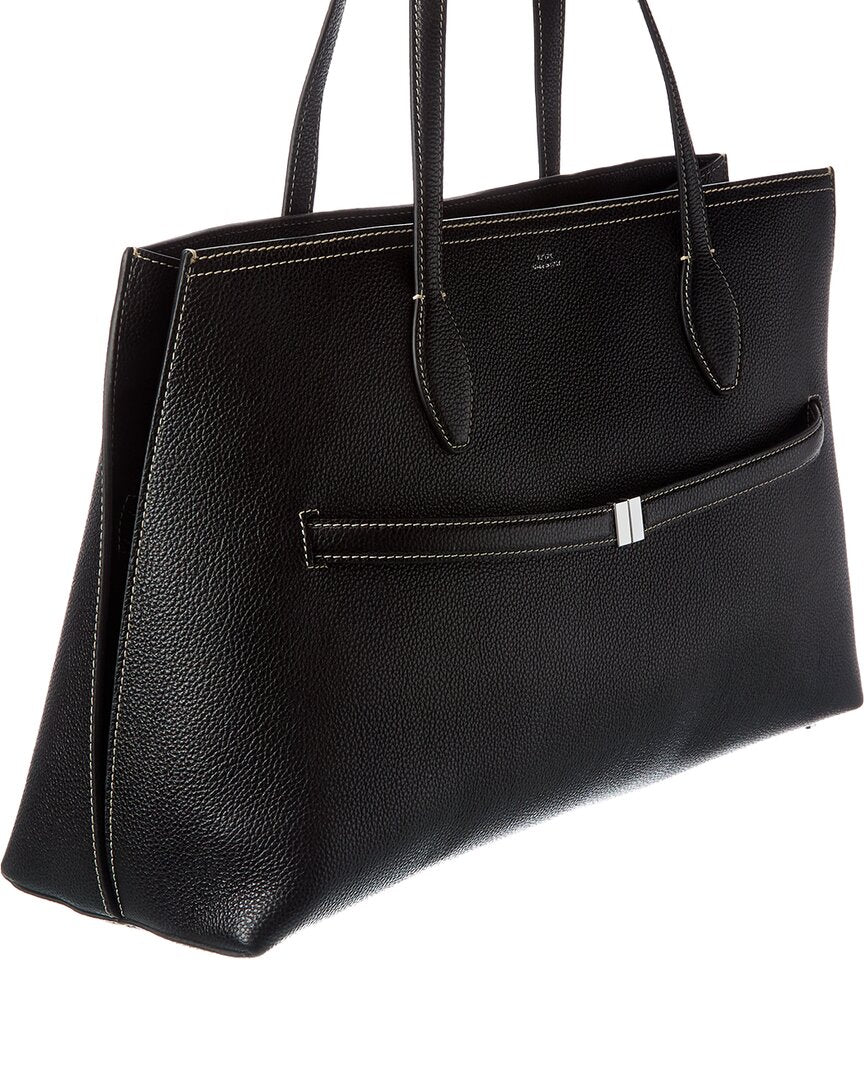 TOTEME Toteme Logo Leather Tote