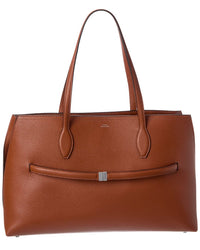 TOTEME Toteme Logo Leather Tote