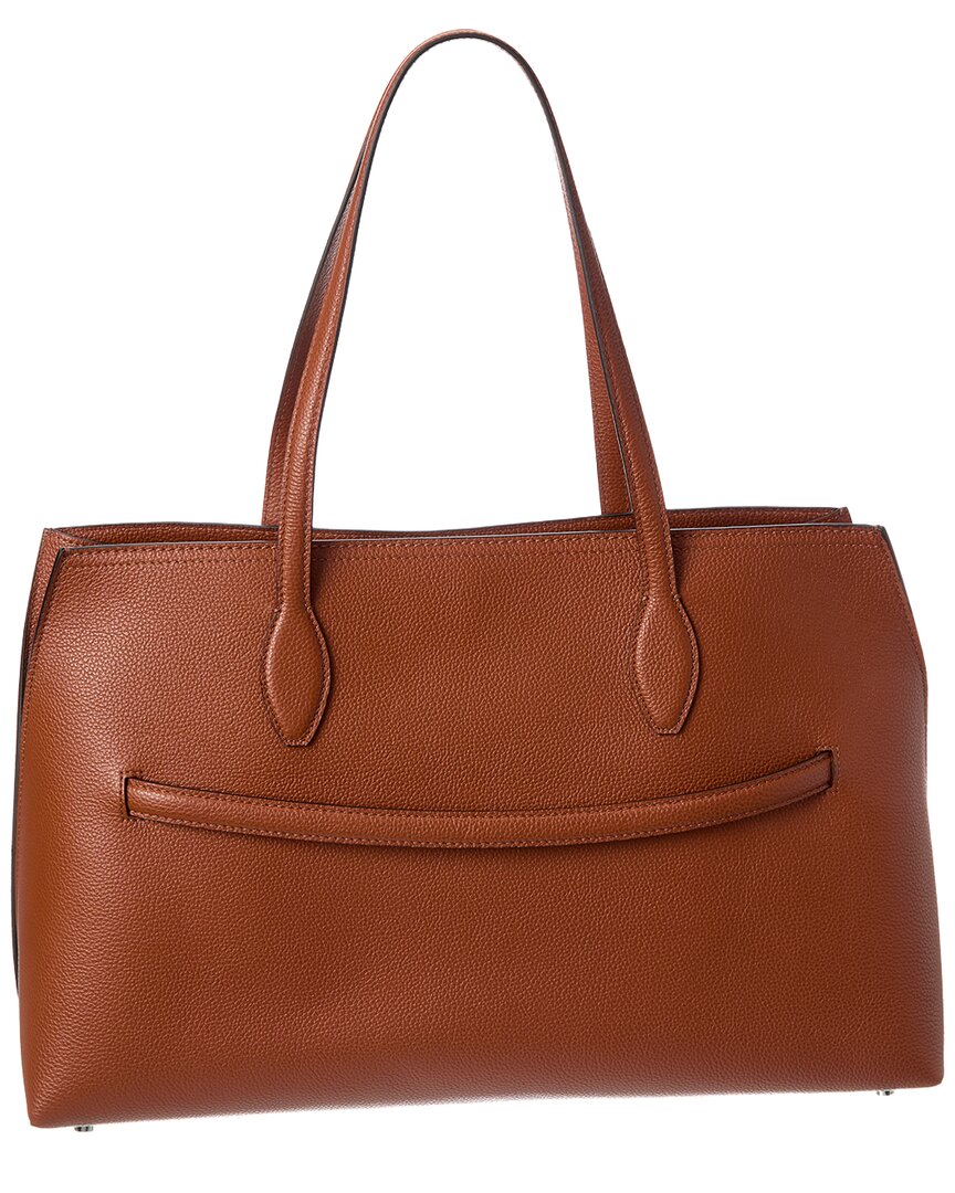 TOTEME Toteme Logo Leather Tote