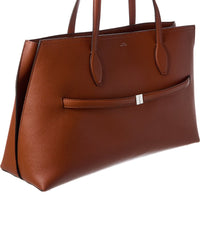 TOTEME Toteme Logo Leather Tote
