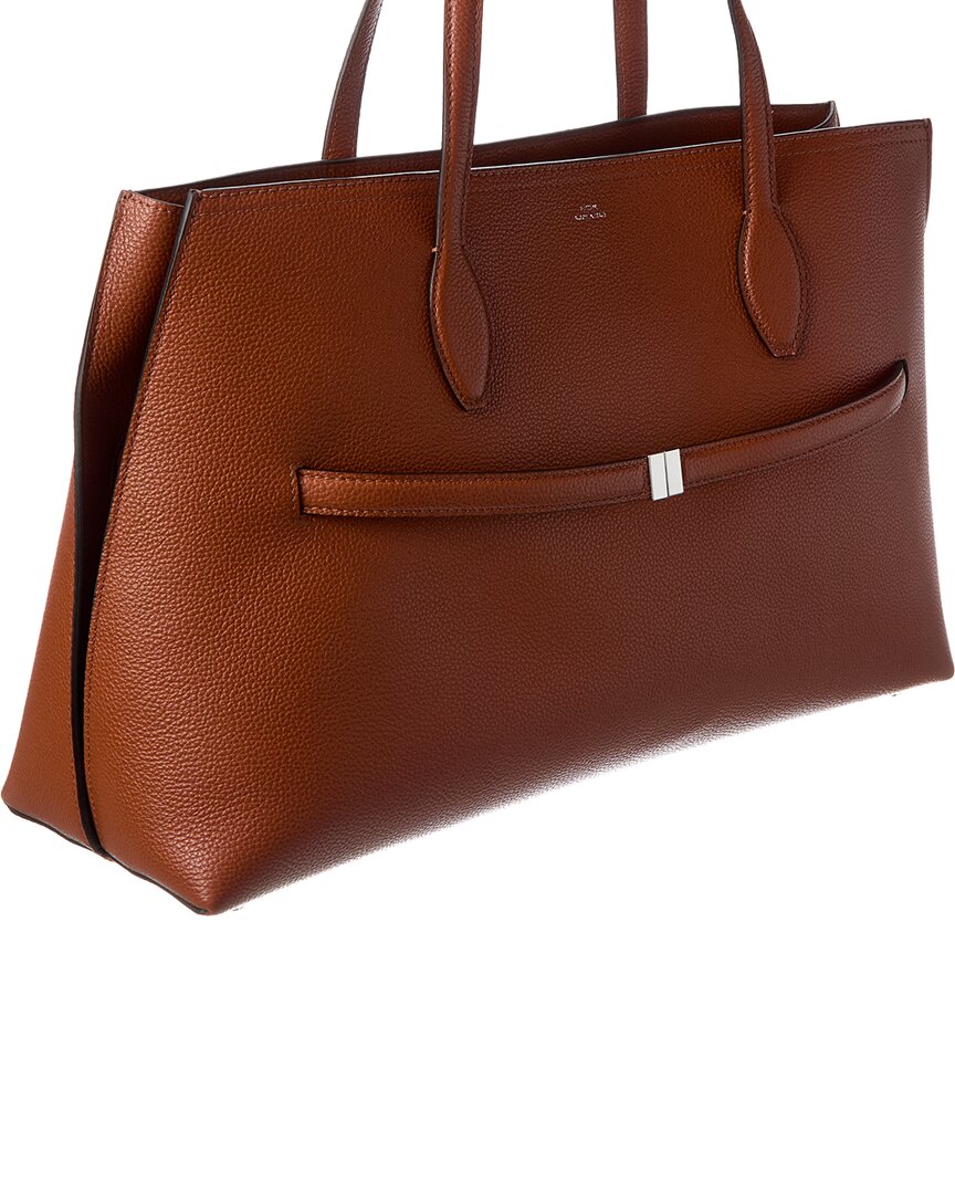 TOTEME Toteme Logo Leather Tote