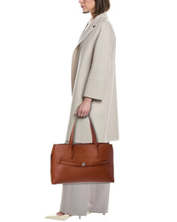 TOTEME Toteme Logo Leather Tote