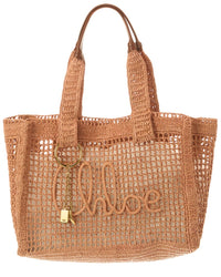 Chloé Chloé East-West Raffia Tote
