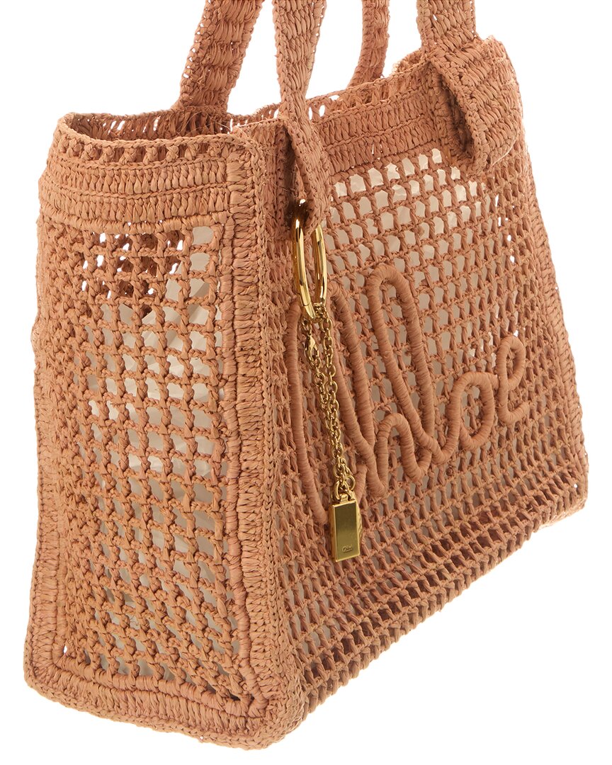 Chloé Chloé East-West Raffia Tote