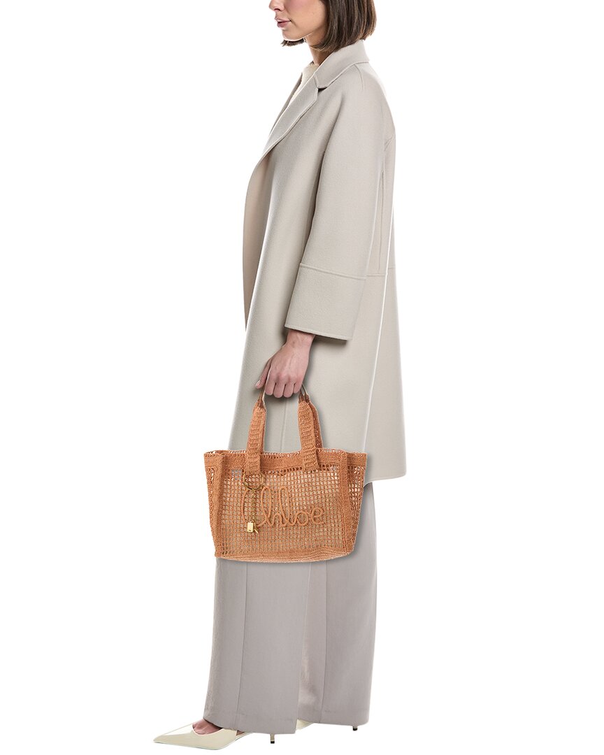 Chloé Chloé East-West Raffia Tote