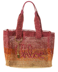 Chloé Chloé East-West Raffia Tote