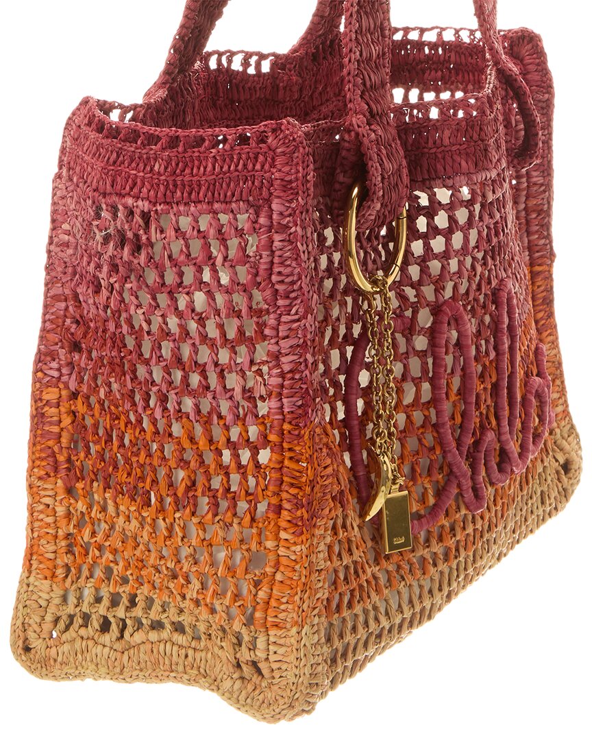 Chloé Chloé East-West Raffia Tote