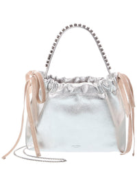 Jimmy Choo Drawstring Mini Leather Tote
