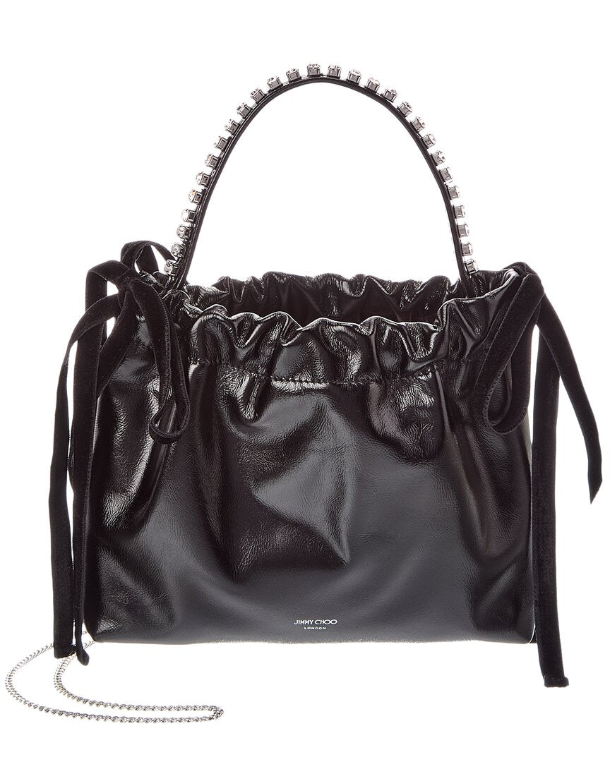Jimmy Choo Jimmy Choo Drawstring Mini Leather Tote