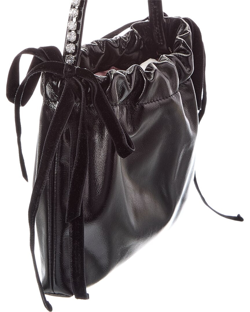 Jimmy Choo Jimmy Choo Drawstring Mini Leather Tote