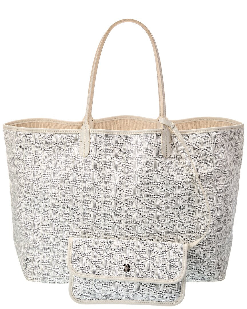 Goyard Goyard White Goyardine Canvas Saint Louis Pm (Authentic Pre-Loved)