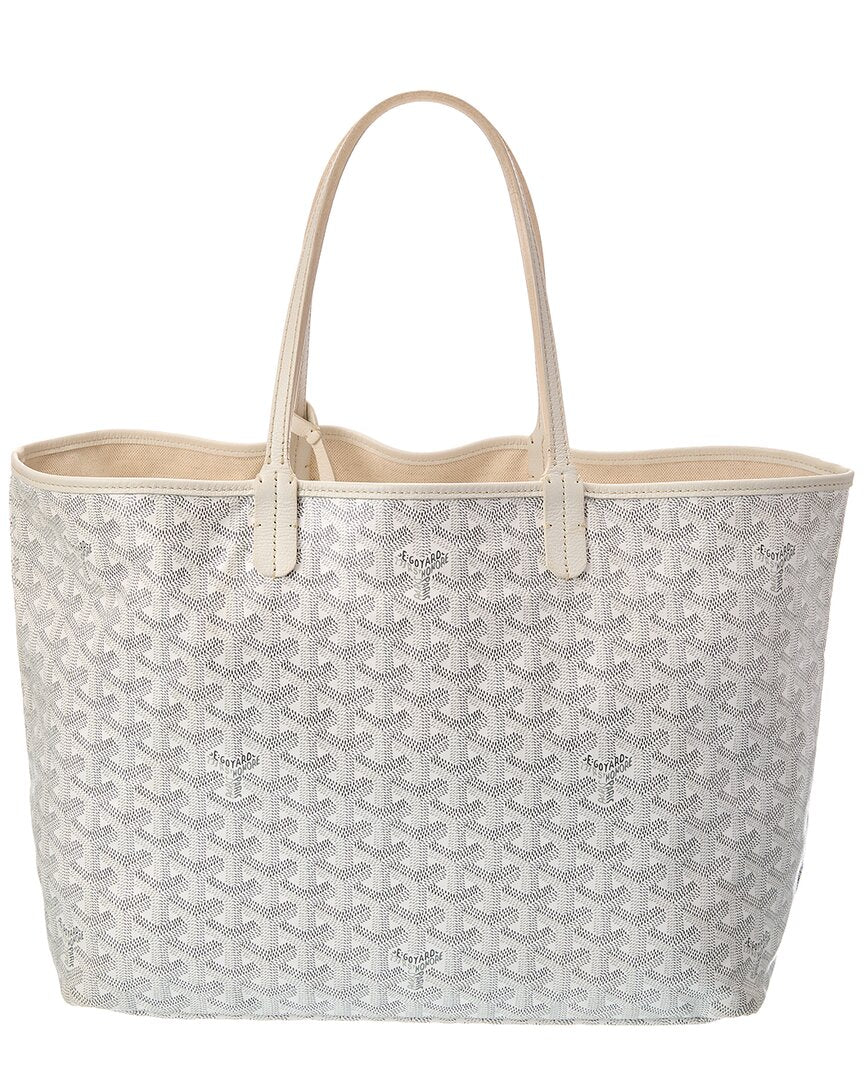 Goyard Goyard White Goyardine Canvas Saint Louis Pm (Authentic Pre-Loved)