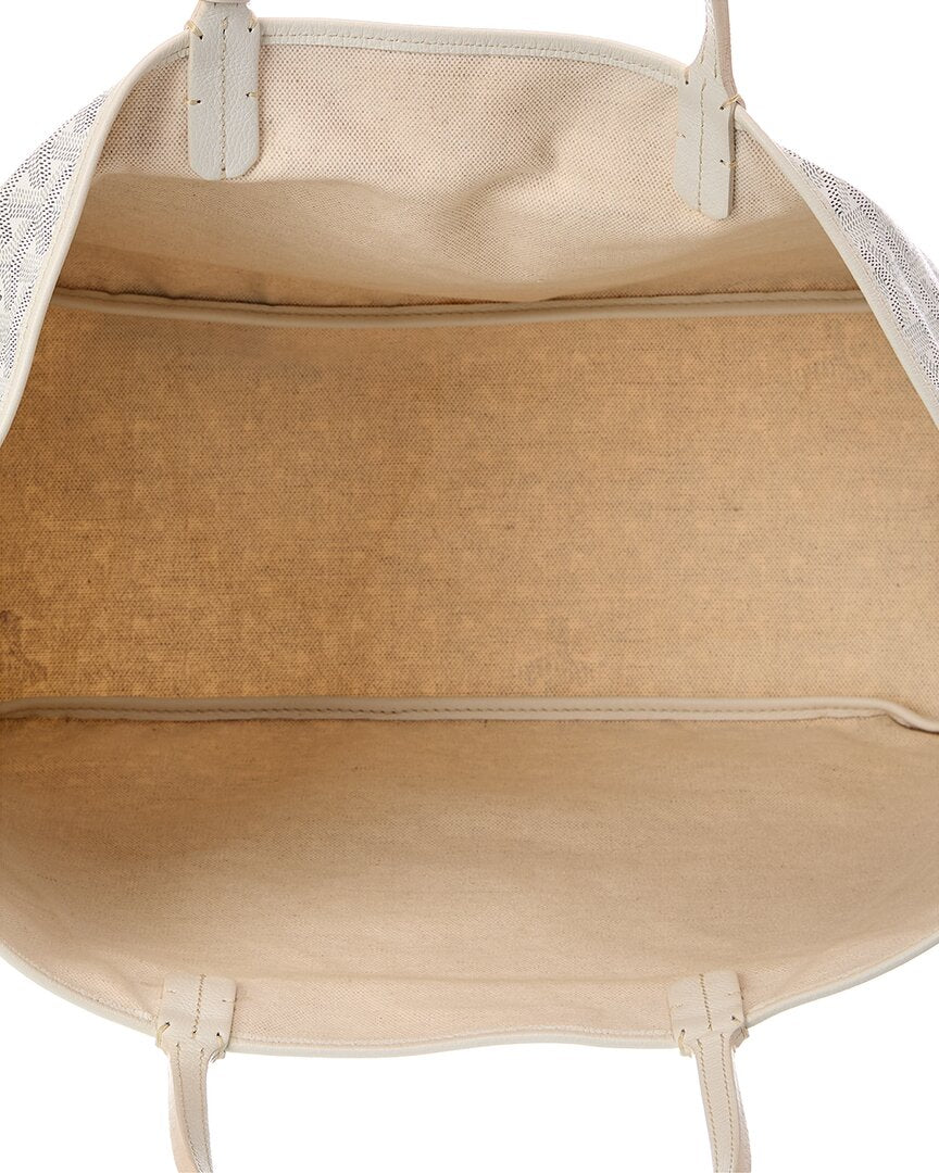 Goyard Goyard White Goyardine Canvas Saint Louis Pm (Authentic Pre-Loved)