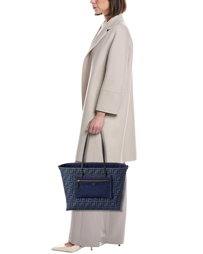 FENDI Fendi Ff Jacquard Canvas Reversible Tote