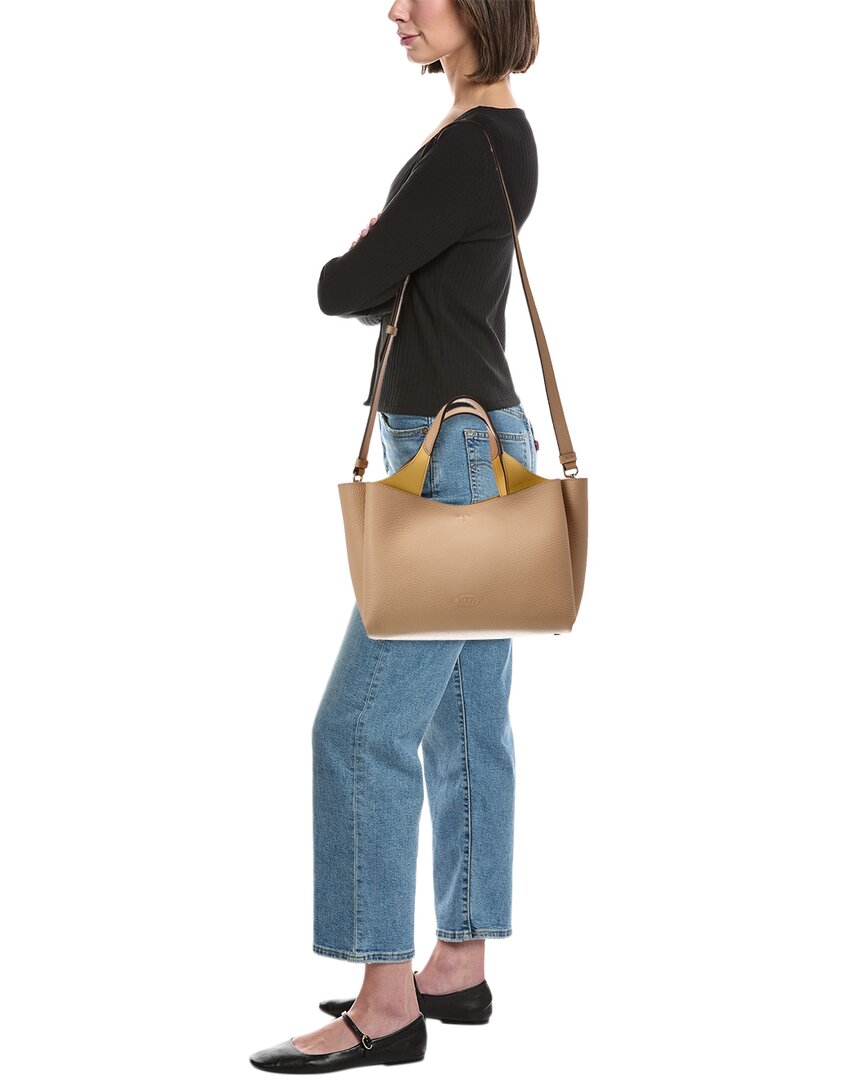 Tod's T Timeless Pendant Mini Leather Tote
